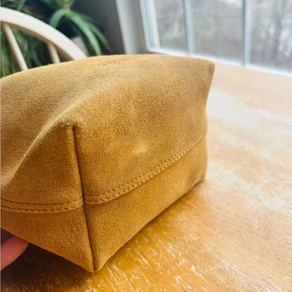 Margot New York Tan Suede Crossbody Bag - Picture 4 of 13